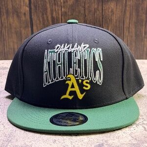 Mitchell & Ness Oakland Athletics A’s 9Fifty Wide Brim SnapBack OSFM Cap